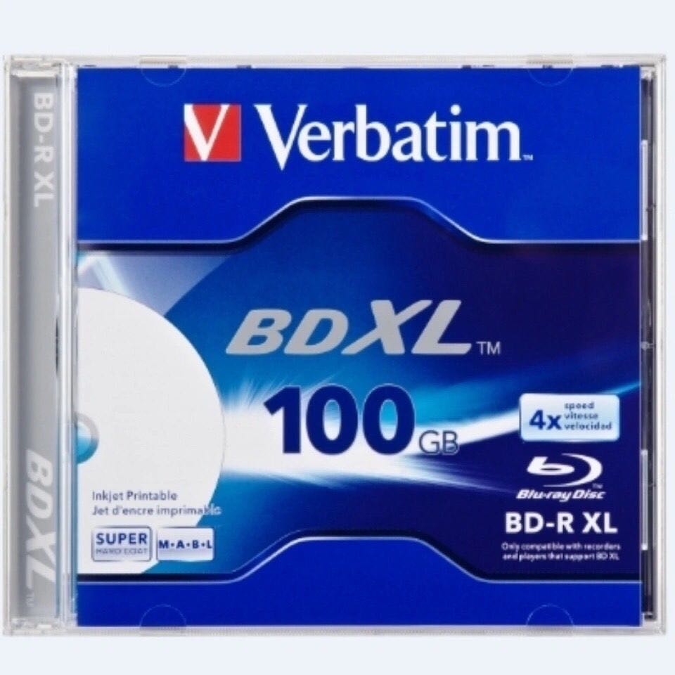 威宝单片装可打印100G蓝光空白刻录光盘大容量空白刻录盘蓝光空盘