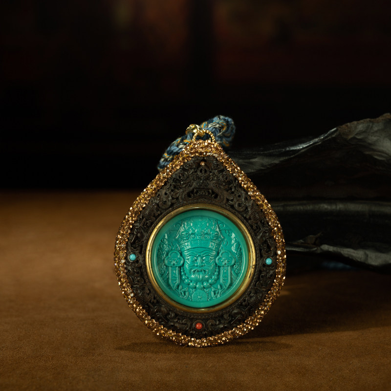 2024年色拉传承崩坚f会修持优化绿松雕刻扎基拉姆转运牌老佛牌