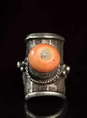 纯银镶嵌活口戒指包邮