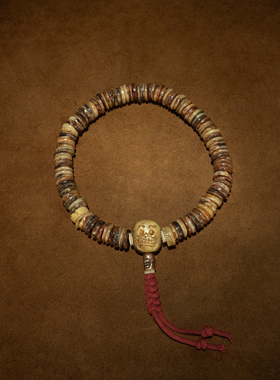 万珠之王〓清代藏传s院传承原装高玉化老料念珠大圆满108颗老佛珠