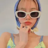 Ретро пляжные солнцезащитные очки, 2022, кошачий глаз, популярно в интернете