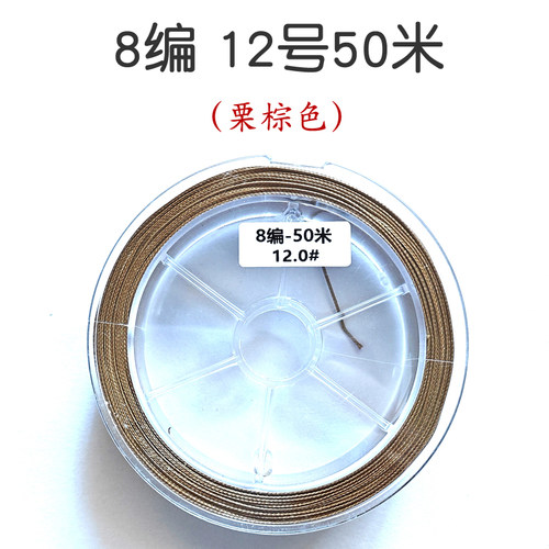 泥土色可视探鱼专用大力马线子线
