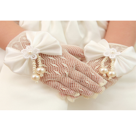 Gants pour fille en satin - Ref 2149660 Image 1