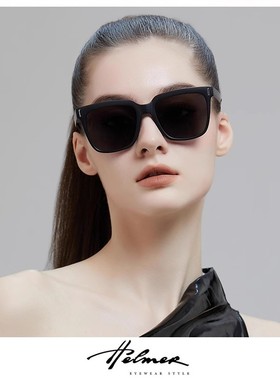 2025年新款防紫外线时尚大框墨镜女太阳镜男士大脸显脸小潮款眼镜