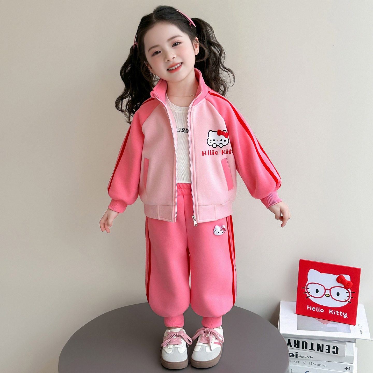 女童春秋季外套休闲套装2026新款儿童运动卫衣宝宝洋气长袖两件套,童装/婴儿装/亲子装,儿童运动套装,淘宝优惠券,粉丝福利购,淘宝优惠卷