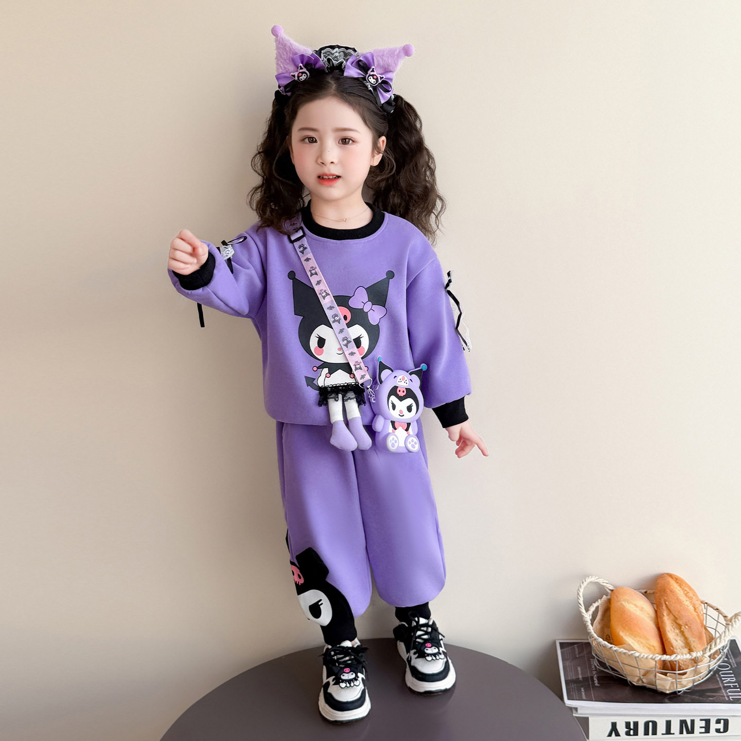 女小童春装套装2026新款儿童洋气卡通卫衣女宝宝春秋季运动两件套,童装/婴儿装/亲子装,儿童运动套装,淘宝优惠券,粉丝福利购,淘宝优惠卷