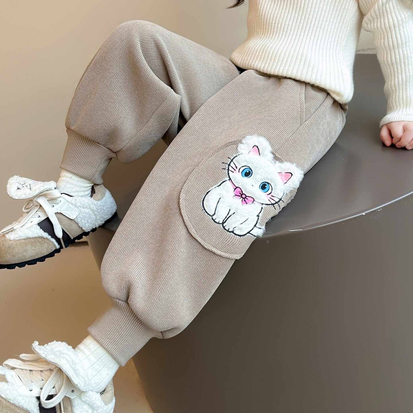 女童一体绒裤子秋冬季2026新款儿童洋气冬装女宝宝外穿加厚休闲裤,童装/婴儿装/亲子装,裤子,淘宝优惠券,粉丝福利购,淘宝优惠卷