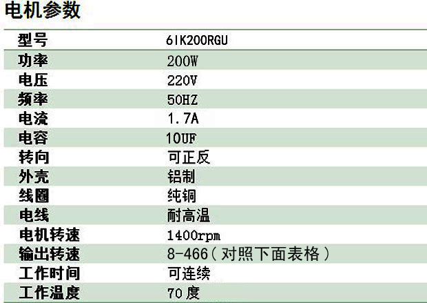 促品200W调速定速单相三相刹车电机减速箱6GU120K配调速器正反转