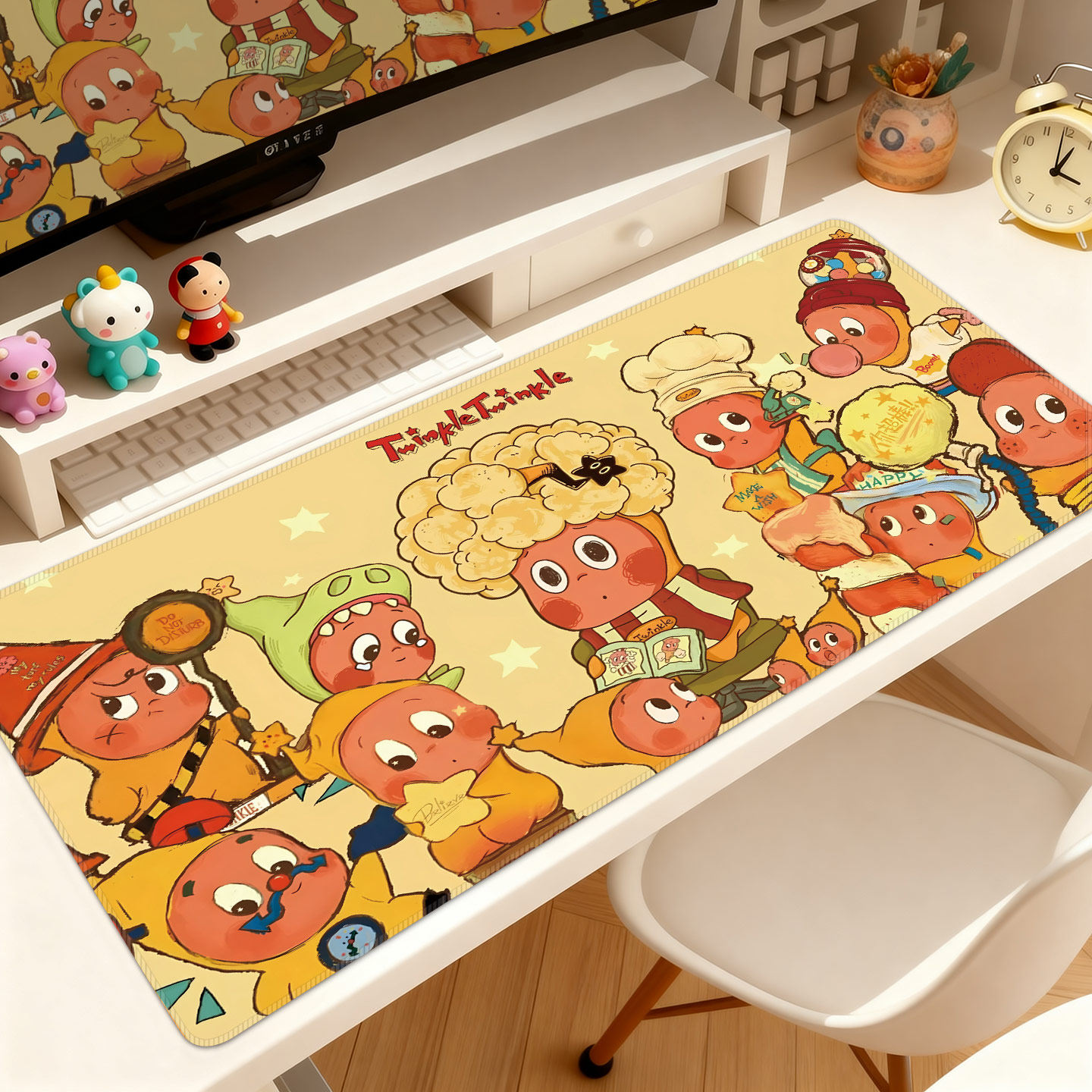 星星人Twinkle鼠标垫女生超大键盘电脑笔记本办公室桌垫高颜值 小