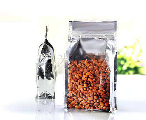 20*30+8半透明阴阳八边封包装袋坚果干果自封袋茶叶袋风琴袋批发