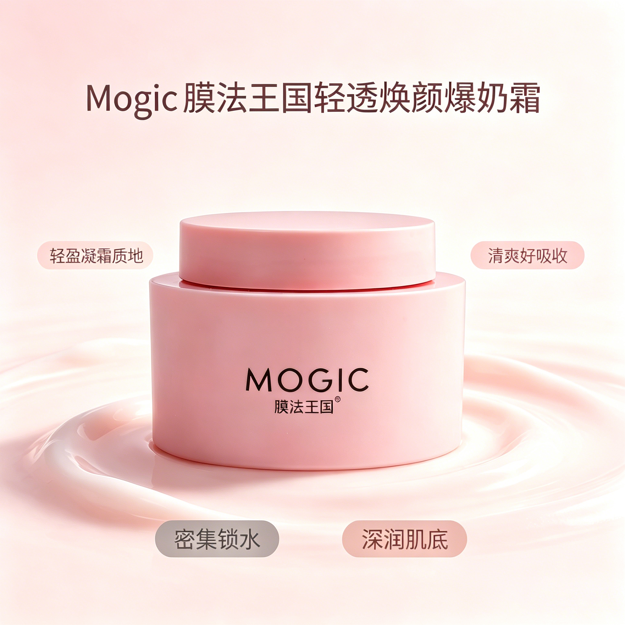MOGIC轻透焕颜爆奶霜