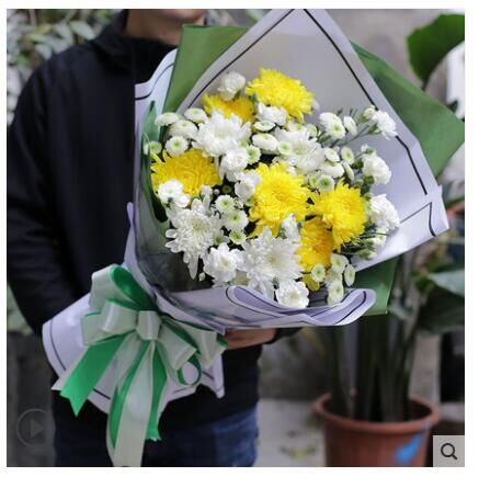 清明冬至扫墓花束 菊花 怀念 亲人鲜花 悼念 祭奠 同城上海送花