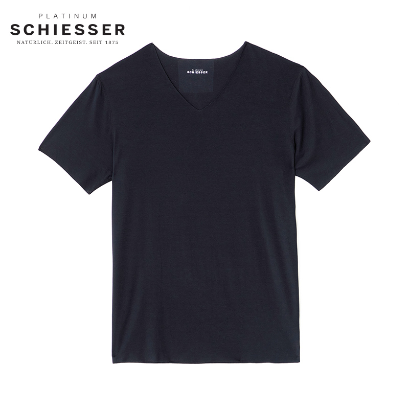 铂雅高端短袖莫尔代面料简约舒适