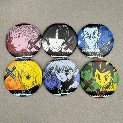 全职猎人吧唧HUNTER周边自制徽章马口铁底奇犽酷拉皮卡西索库洛洛