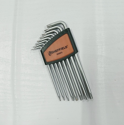 钢盾S050015加长L型花型内六角扳手扳手组套工具-8件套