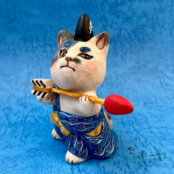 日本代购 猫咪 手持弓箭 职人手工制作 传统和风日式装饰摆件,模玩/动漫/周边/娃圈三坑/桌游,动漫水杯/居家/百货,淘宝优惠券,粉丝福利购,淘宝优惠卷