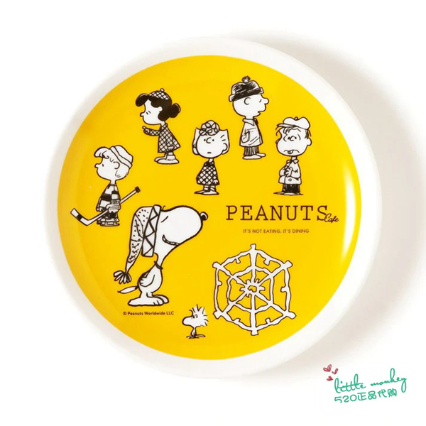 日本代购 snoopy史努比和朋友们 可爱陶瓷糕点甜品料理盘 餐盘