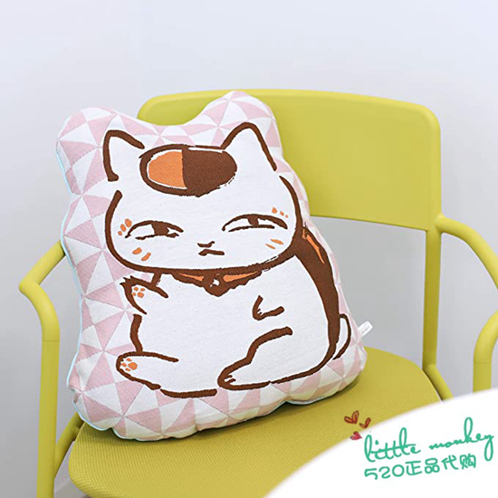 日本代购 夏目友人帐 猫咪老师 可爱 抱枕 靠垫 靠枕