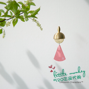 日本代购 Moomin精灵姆明 亚美 职人手工 传统技艺 铜制风铃
