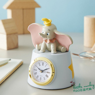 日本代购 Dumbo小飞象 可爱公仔型座钟时钟