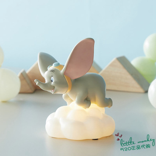 日本代购 Dumbo小飞象 可爱小夜灯LED灯装饰灯床头灯