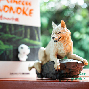 日本代购 幽灵公主 犬神 莫娜 职人手工 手办公仔摆件装饰