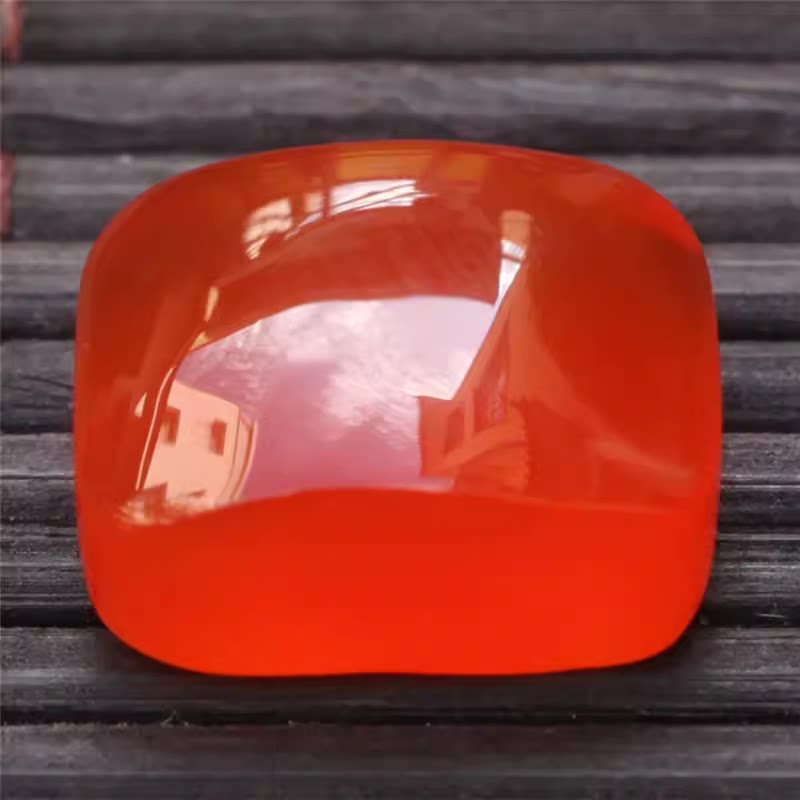 保山南红玛瑙 宝石级无裂原矿冰红色马鞍戒 男女款方形戒面 2.5克