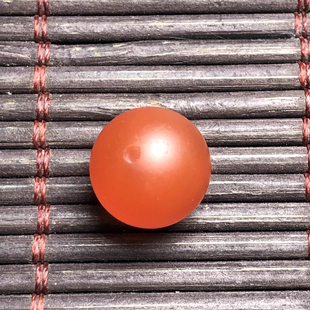 保山料南红玛瑙天然无裂原矿柿子红圆珠单珠配饰顶珠配珠 11.9 mm