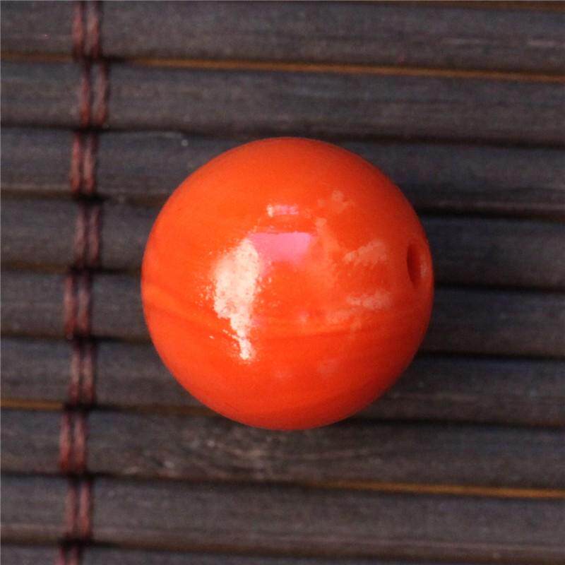 保山老南红玛瑙单珠 文玩多宝手链diy配饰配珠顶珠腰珠12.3mm