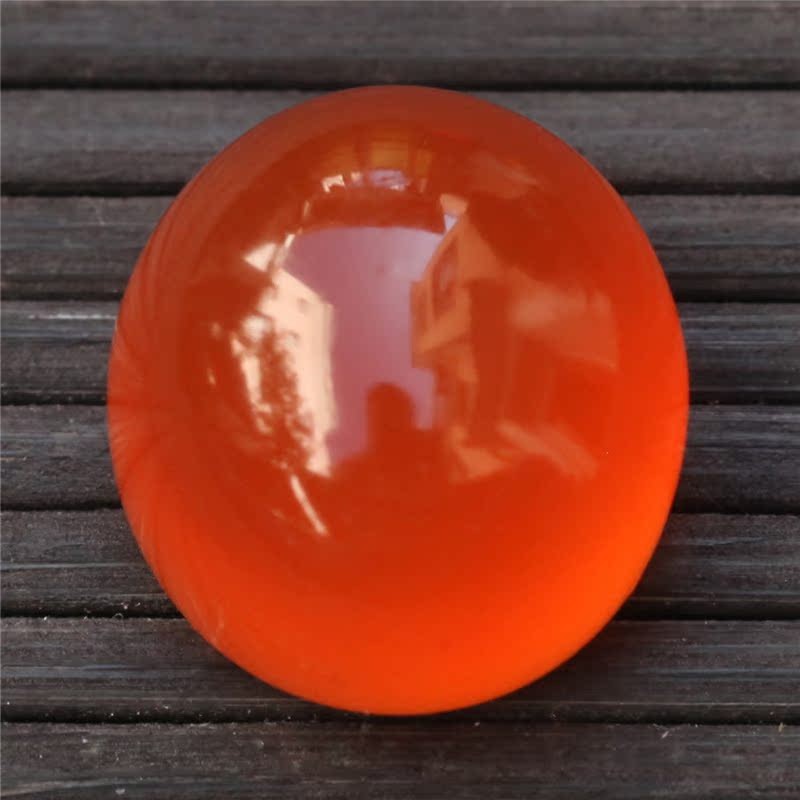 保山南红玛瑙无裂天然原矿冰红裸石蛋面戒指戒面吊坠未镶嵌3.5克