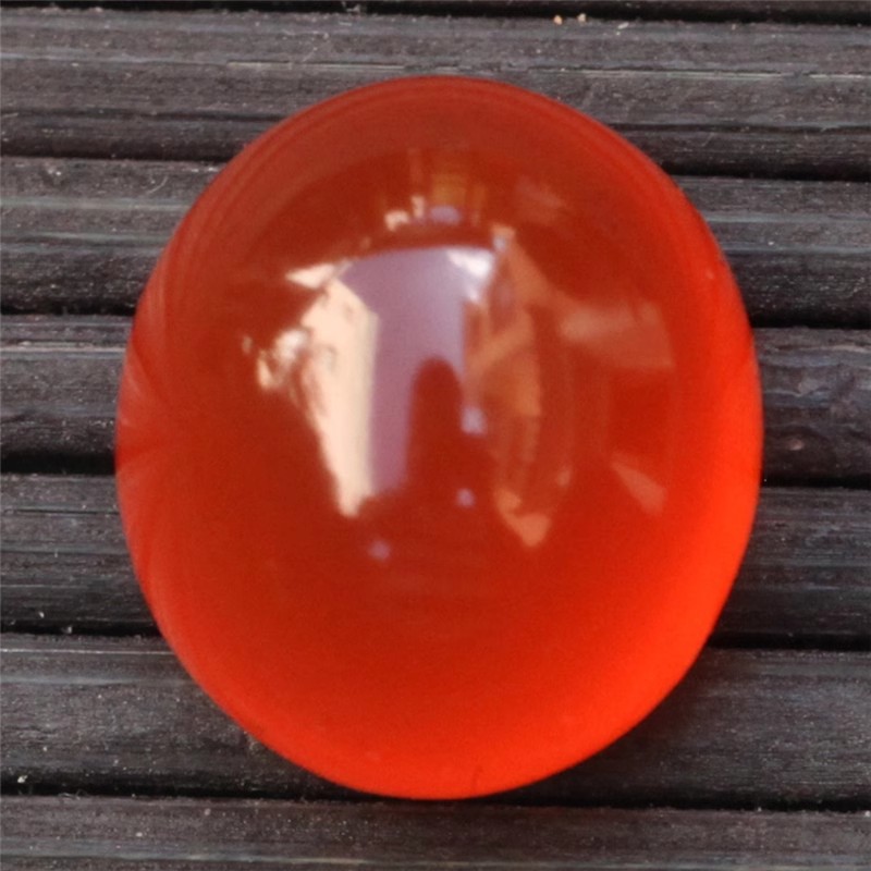 保山南红玛瑙 天然无裂原矿冰红裸石蛋面戒指戒面吊坠未镶嵌1.9克