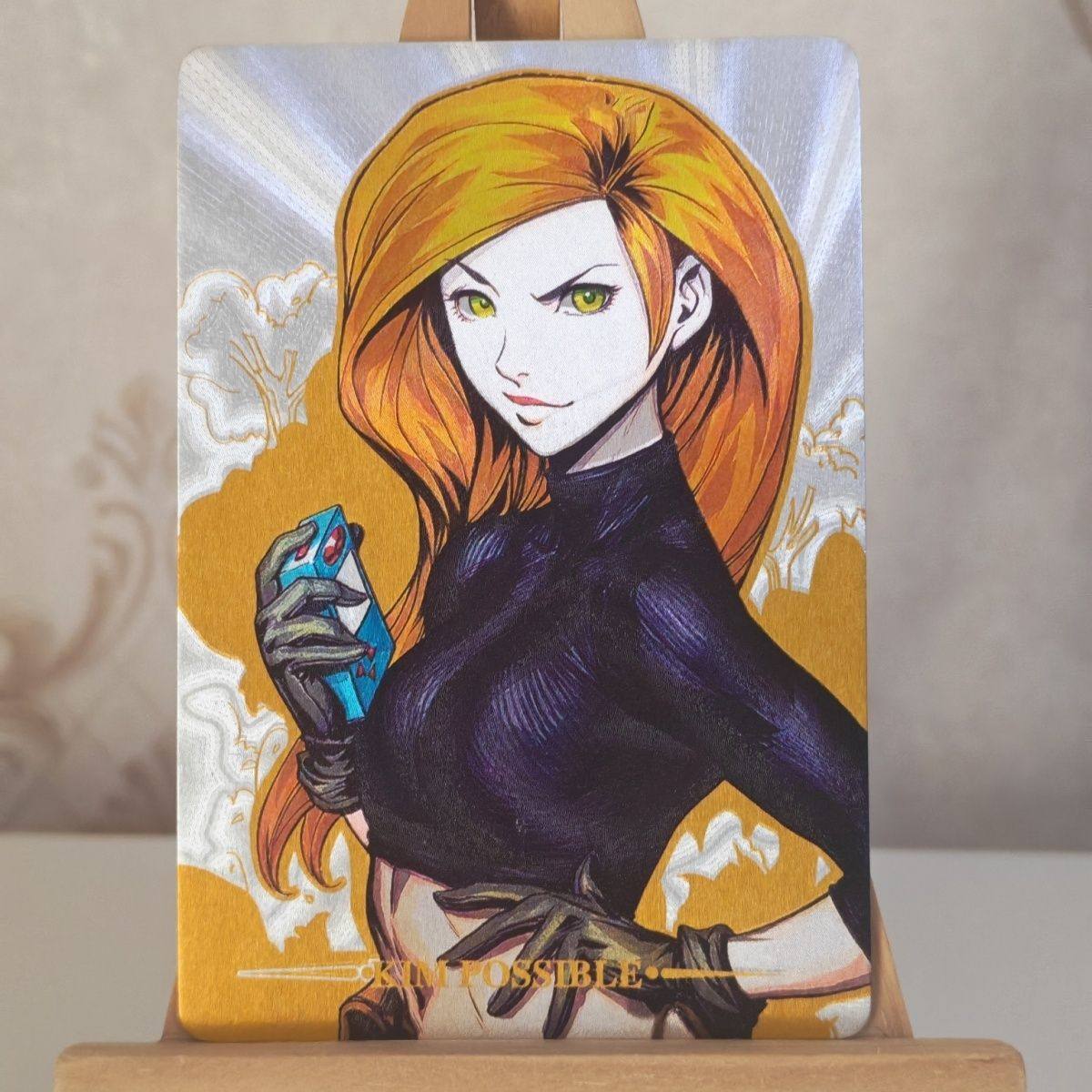 麻辣女孩 金姆帕瑟伯 全粗折光闪卡 同人 86*59MM尺寸 全粗折光