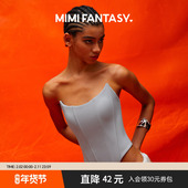 郑钦文同款 mimi fantasy 抹胸辣妹上衣背心女带胸垫露肩鱼骨胸衣