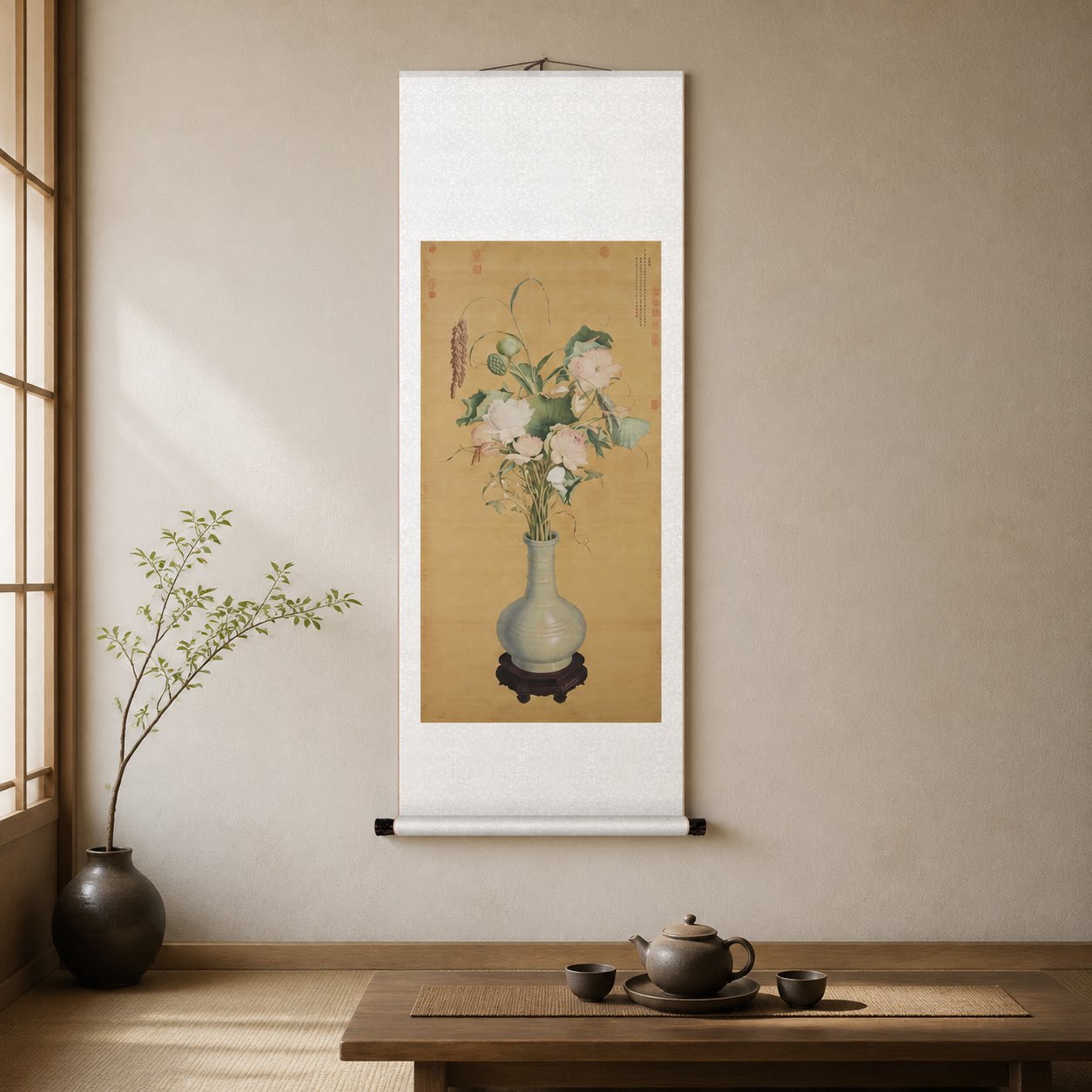 郎世宁聚瑞图字画装饰画玄关挂画国画