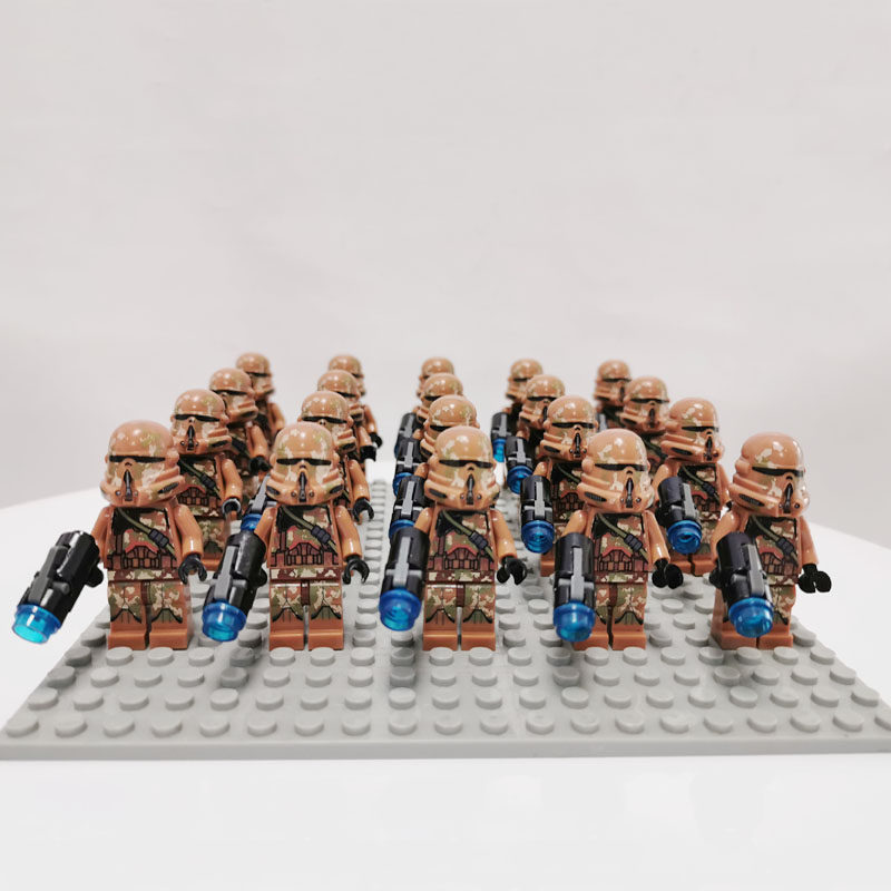 星球大战SW605吉奥诺西斯克隆兵小人仔塑料拼插积木儿童益智玩具