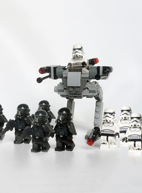 星球大战帝国士兵SW201克隆步行机甲stormtrooper暴风兵人仔积木