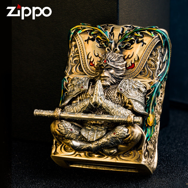 zippo官方正品齐天大圣打火机