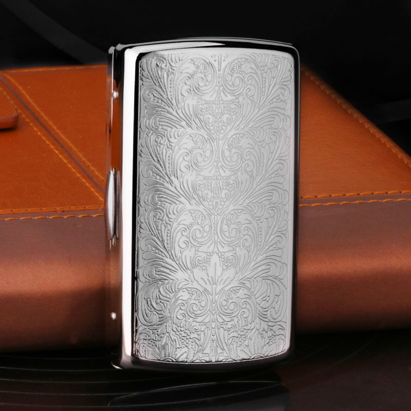 日本pearl坪田手卷烟盒短款细支烟盒雕花10支装短烟盒70mm12支装