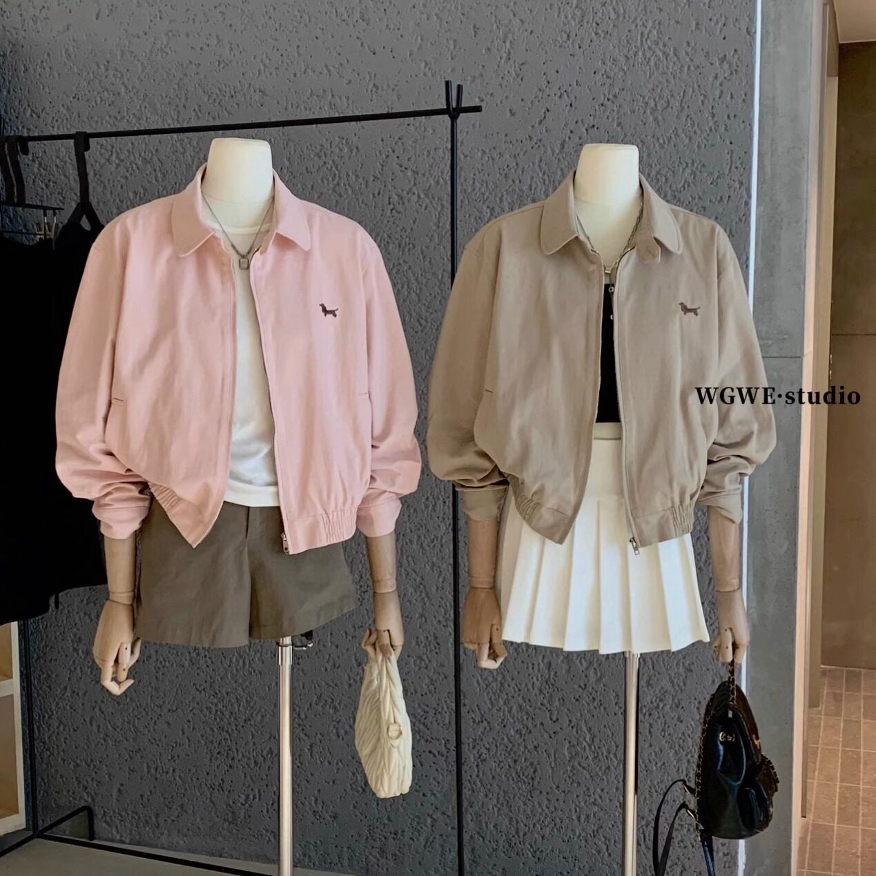 WGWE十三行女装2025早秋装新款轻熟风高级感小个子短外套夹克开衫