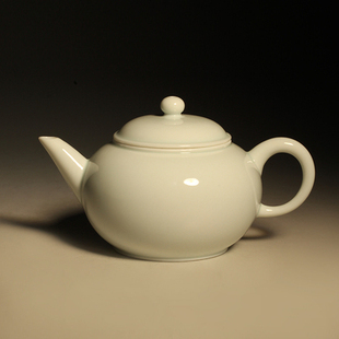 中国台湾省三希堂官方新款 牙白标准壶泡茶壶陶瓷功夫茶具 A71中式