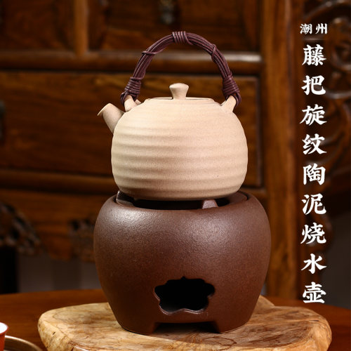 潮汕藤把烧水壶炭炉壶茶学堂