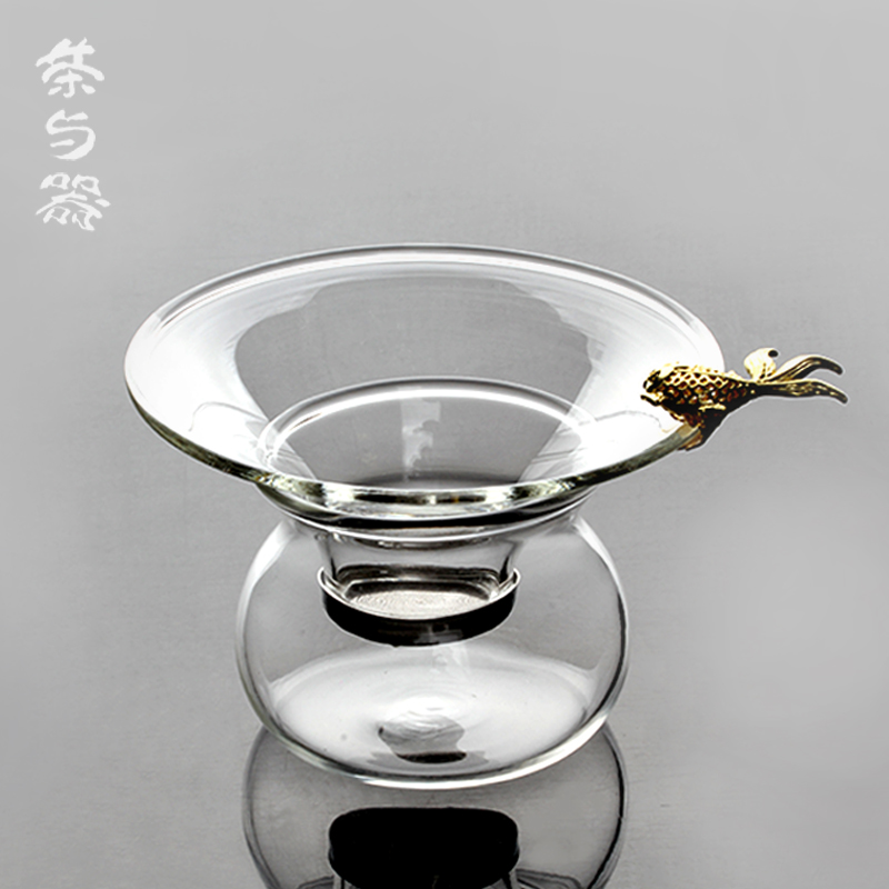 漏斗茶滤璃享台湾金鱼创意茶滤