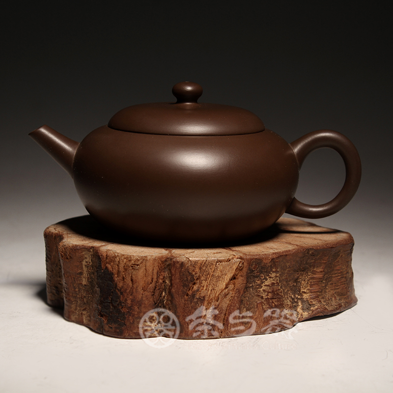 台湾三希堂扁腹r20紫砂功夫茶具