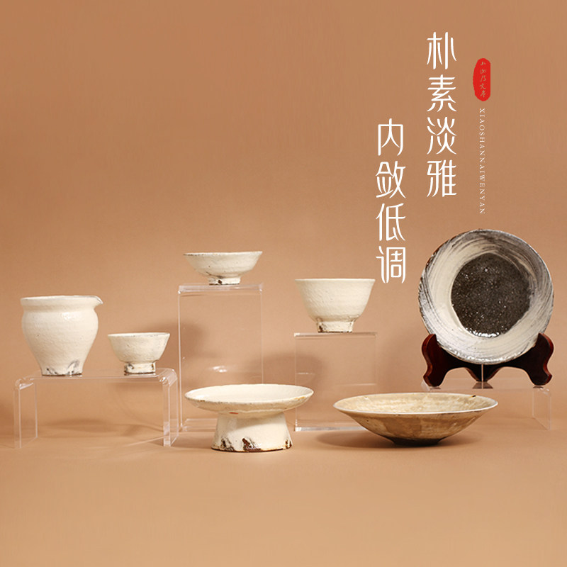 茶与器日本陶艺家小山乃文彦台北参展作品粉引杯手作匠心器物茶具