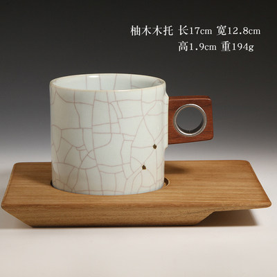 茶与器台湾陶艺家章格铭 迷工造物 汝窑咖啡杯/大马克杯水杯多款