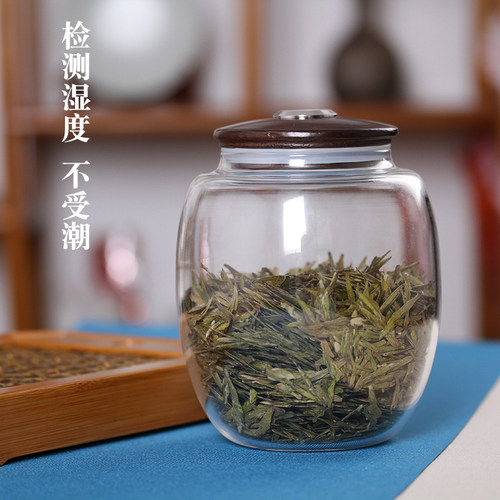 璃享台湾湿度大口透明罐茶具
