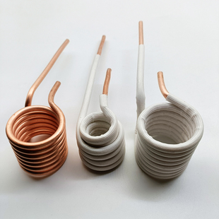 ZVS线圈 铜管6mm淬火无抽头加热头DIY T2紫铜 感应加热线圈