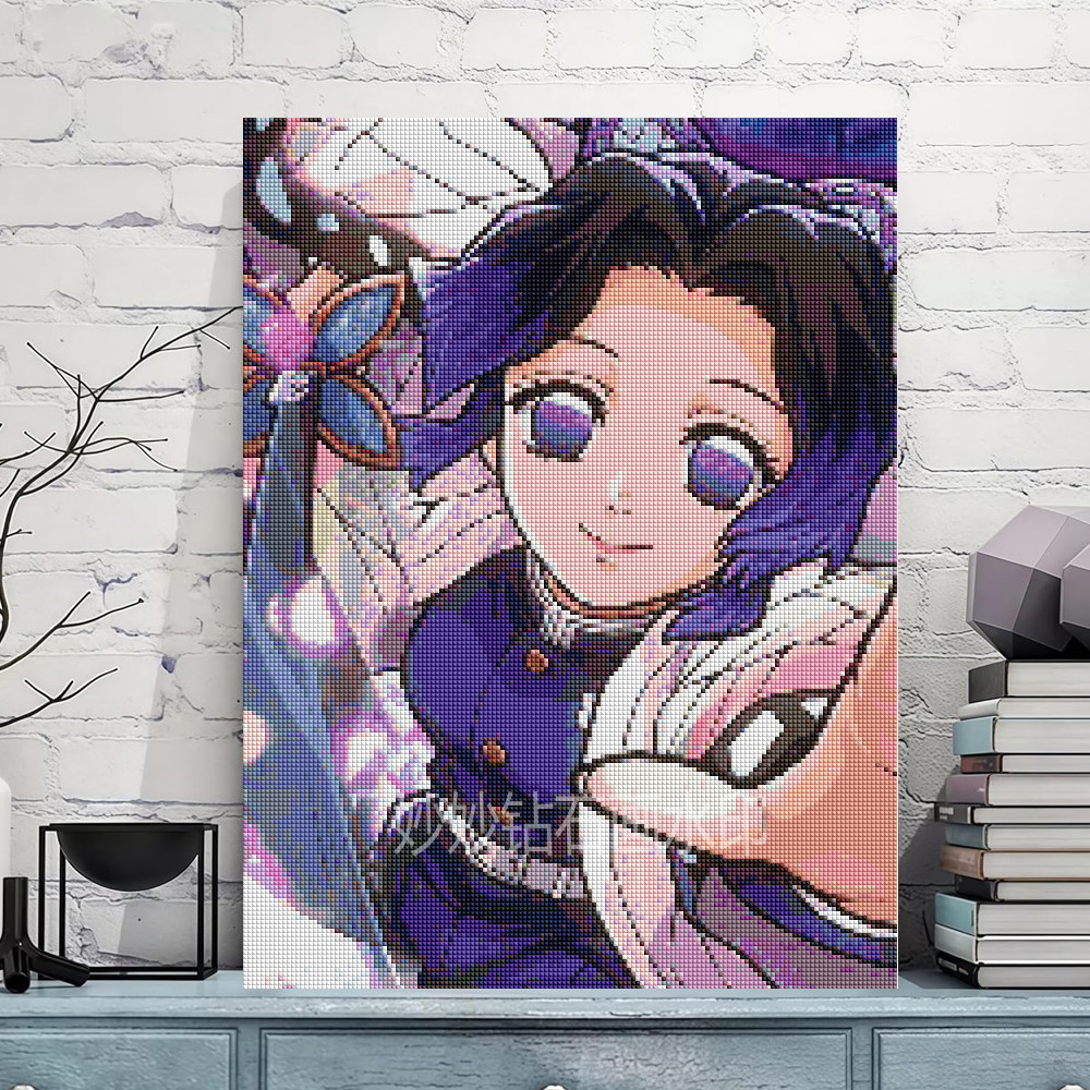 20206新款蝴蝶忍钻石画KochouShinobu女孩成人5DIY手工马赛克刺绣