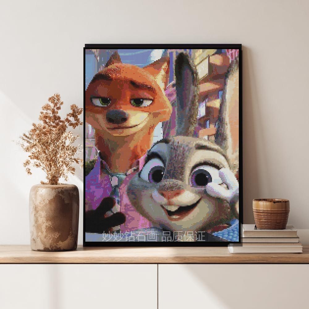 疯狂动物城朱迪尼克钻石画儿童女男孩成人手工diy砖石绣Zootopia,居家布艺,钻石绣,淘宝优惠券,粉丝福利购,淘宝优惠卷