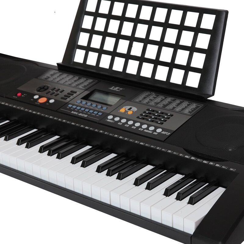 61键永美电子琴成人儿童初学专业教学mk809琴架琴罩专业演奏教学